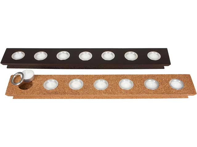 Cork 7 Unit Tea Light Candle Holder Cork 7 Unit Tea Light Candle Holder